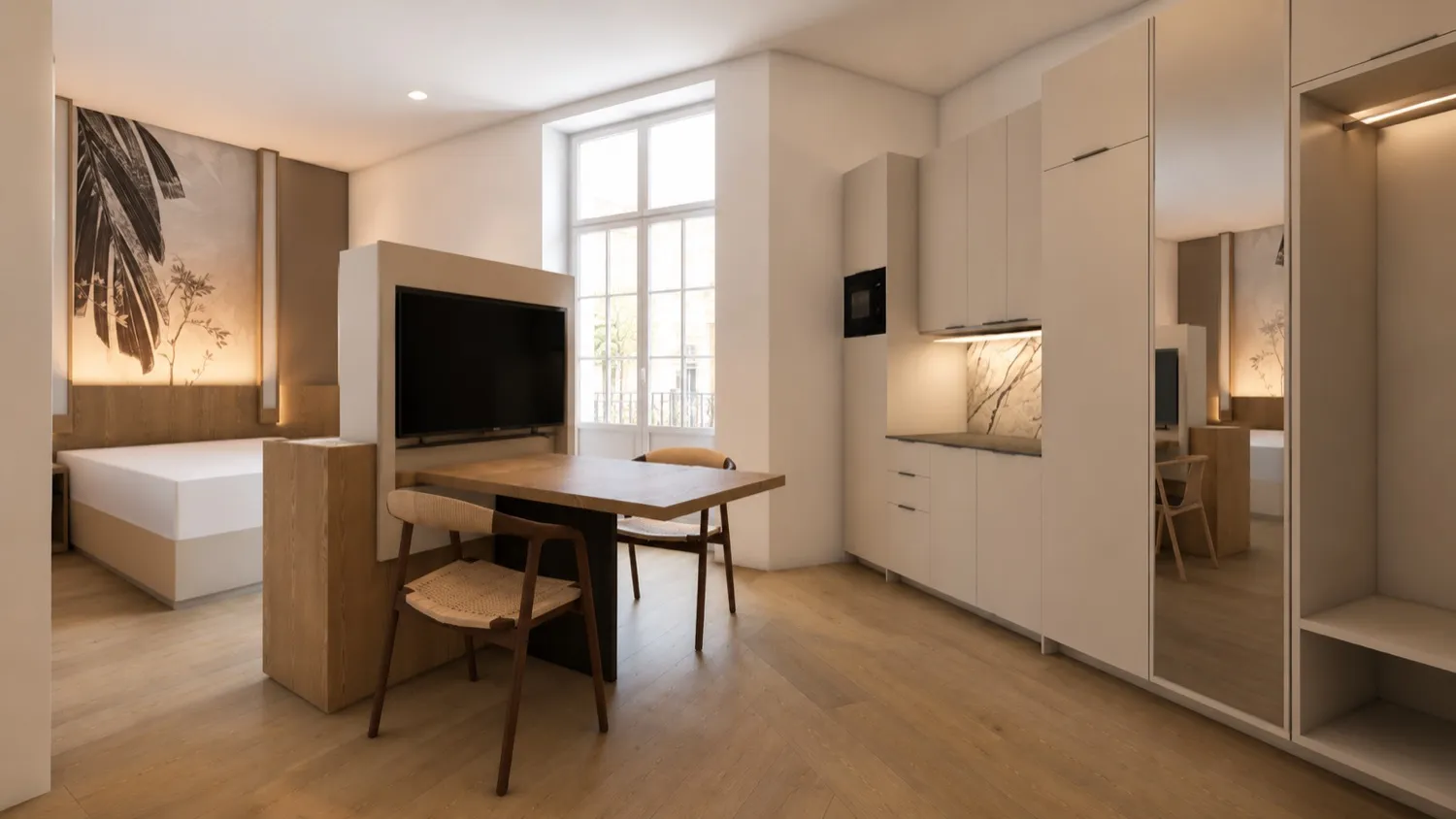 Voll ausgestattetes Studio-Apartment der Krone 1895